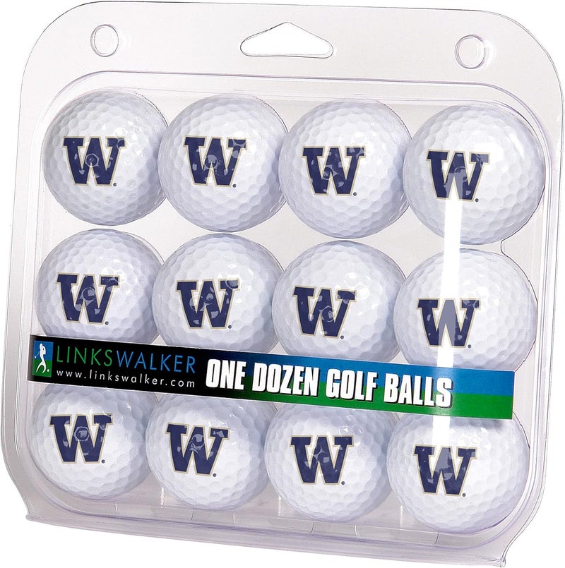 Collegiate Golf Balls 12 Ball Gift Pack Regulation Size 2-Piece Balls